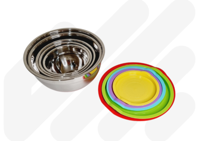 Non-Slip Mixing Bowls - 5pc with Lids