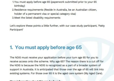 Applying for the NDIS
