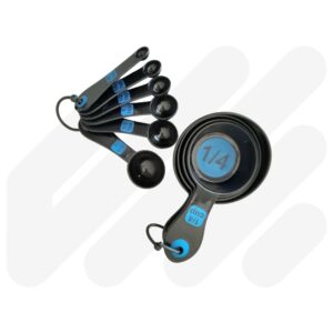 Black / Blue High Contrast Measuring Cups & Spoons