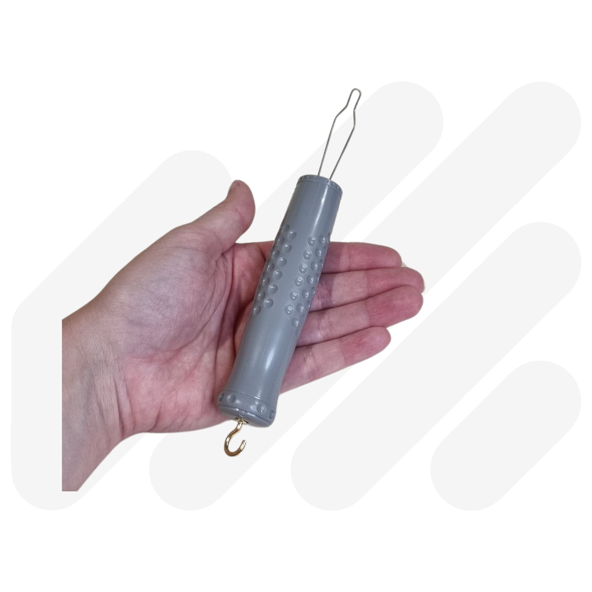 Textured Handle Button and Zip Aid